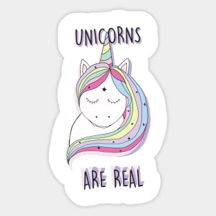 Unicorns Are Real Sticker